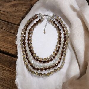 Fall Five Harmony Strand Necklace